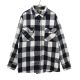 アルファインダストリーズ チェック 長袖 ネルシャツ M ホワイト×ネイビー ALPHA INDUSTRIES INC コットンシャツ メンズ 古着 230412 【PD】|長袖シャツ|トップス