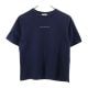 マッキントッシュフィロソフィー 日本製 三陽商会 ロゴプリント 半袖 Tシャツ 38 ネイビー系 MACKINTOSH PHILOSOPHY レディース 【230501】 古着 メール便可|半袖Tシャ
