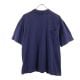エルメス イタリア製 ハイネック ワンポイント刺繍 半袖 Tシャツ S 紺 HERMES 胸ポケット メンズ 【230604】 古着 メール便可 【PD】|半袖Tシャツ|トップス