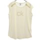 カルバンクライン ラインストーン フレンチスリーブ Tシャツ S ホワイト Calvin Klein 半袖 レディース 【230711】 古着 メール便可|半袖Tシャツ|トップス