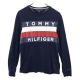 トミーヒルフィガー 長袖 Tシャツ S ネイビー系 TOMMY HILFIGER ロンT ロゴ メンズ 古着 230803|長袖・その他袖丈Tシャツ|トップス