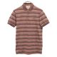 ラコステ 日本製 ボーダー柄 半袖 ポロシャツ 2 ピンクブラウン系 LACOSTE メンズ 【230816】 古着 メール便可 【PD】|半袖ポロ・ラガーシャツ|トップス