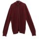 バナナリパブリック ケーブル編 ニット ジップ ジャケット S レッド BANANA REPUBLIC 長袖 カーディガン メンズ 【230930】 古着|その他ジャケット|アウター