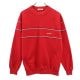 アディダス 70s 80s vヴィンテージ デサント製 鹿の子 トレフォイルロゴ スウェット L レッド adidas 長袖 トレーナー  メンズ 【231003】 古着|トレーナー|トップス