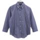 ローレンラルフローレン ストライプ 長袖 シャツ XS ネイビー系 LAUREN RALPH LAUREN ロゴ レディース 【231006】 古着 メール便可|長袖シャツ|トップス