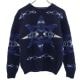 ポロバイラルフローレン ウール100％ ハンドニット スター柄 長袖 ニット L ネイビー Polo by Ralph Lauren セーター 肩ボタン メンズ 古着 【231109】|ニット・セータ