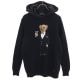 ポロラルフローレン カシミヤブレンド ポロベア 長袖 ニット S ブラック系 POLO RALPH LAUREN ニットパーカー ロゴ メンズ 古着 【231117】|ニット・セーター|トップス