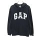 ギャップ 長袖 フード パーカー M ブラック系 GAP 裏起毛 スウェット メンズ 古着 【240124】|トレーナー|トップス