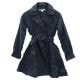 ディーケーエヌワイ ロゴタグ トレンチコート S ネイビー DKNY レディース 古着 【240220】 【PD】|コート|アウター