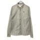 ラコステ ストライプ 長袖 シャツ 38 グレー系 LACOSTE レディース 古着 【240225】 メール便可|長袖シャツ|トップス