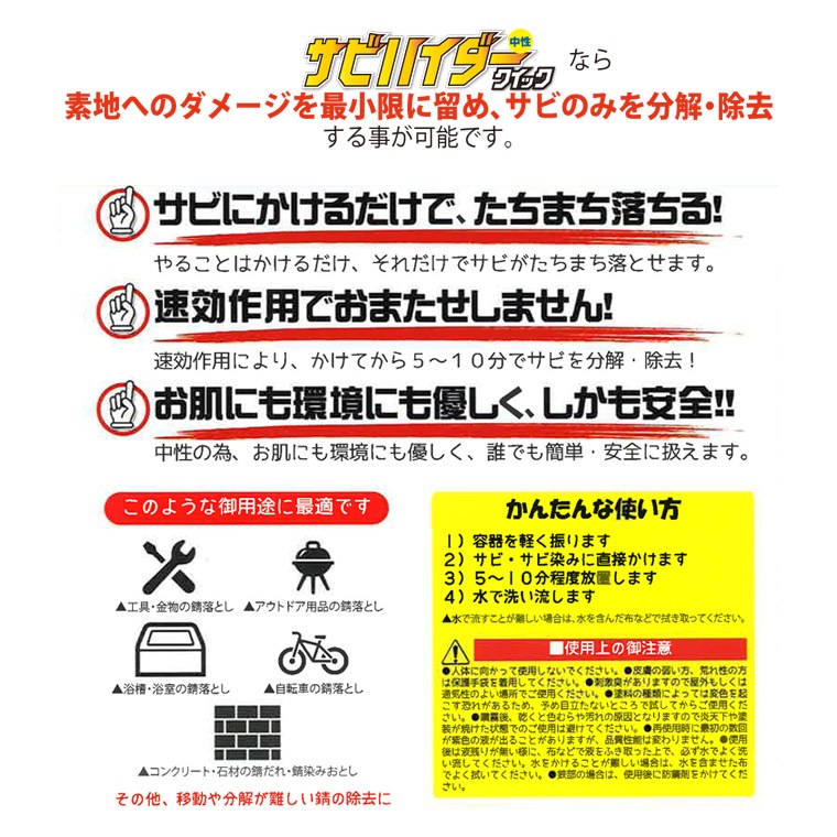 サビハイダークイック 100ml 1ロット48本セット 整備用品 防錆剤 Ban Zi サプライ品販売 ブロードリーフのユーザー限定通販