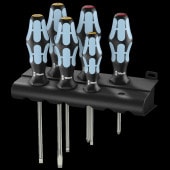 3334/6 Stainless Rack Screwdriver Set 6 pieces
