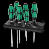 334/6 Rack Screwdriver Set Lasertip 6 pieces