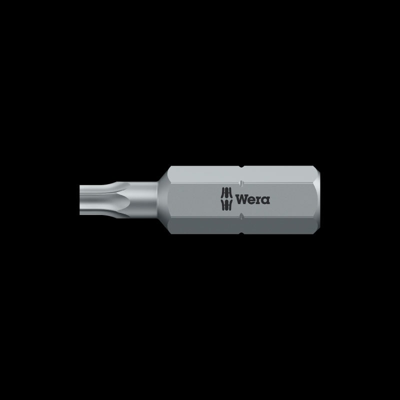 Wera 05073623001 3867/1 Embouts TORX TS SB, Acier Inoxydable, TX 25 X 25 Mm, Gris/vert