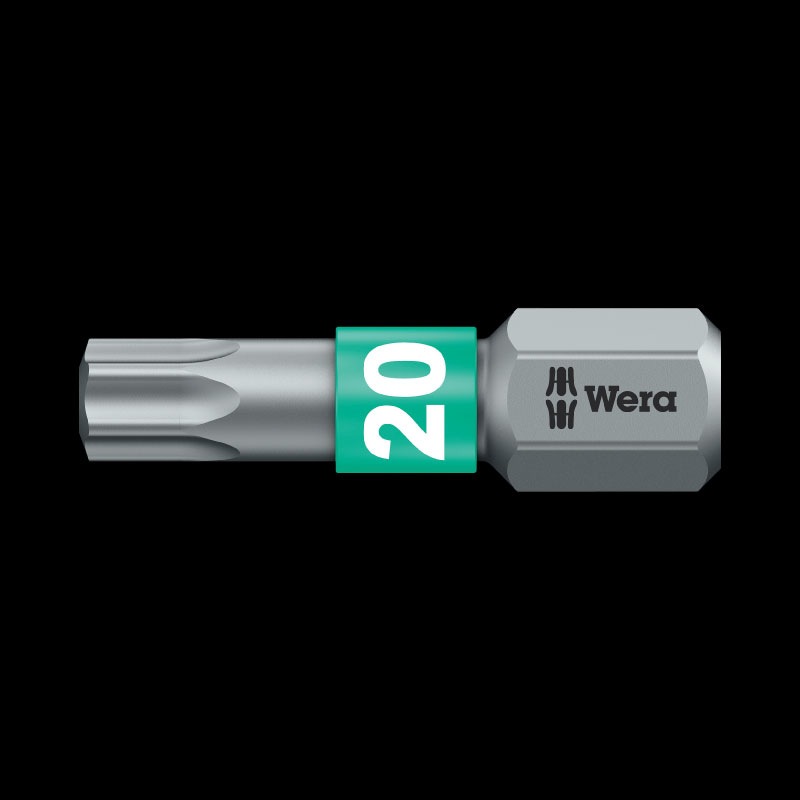 Wera Torx Plus Bit 867/1 - Mit Bohrung 20 IPR X 25mm Für Sicherungsstift Schrauben