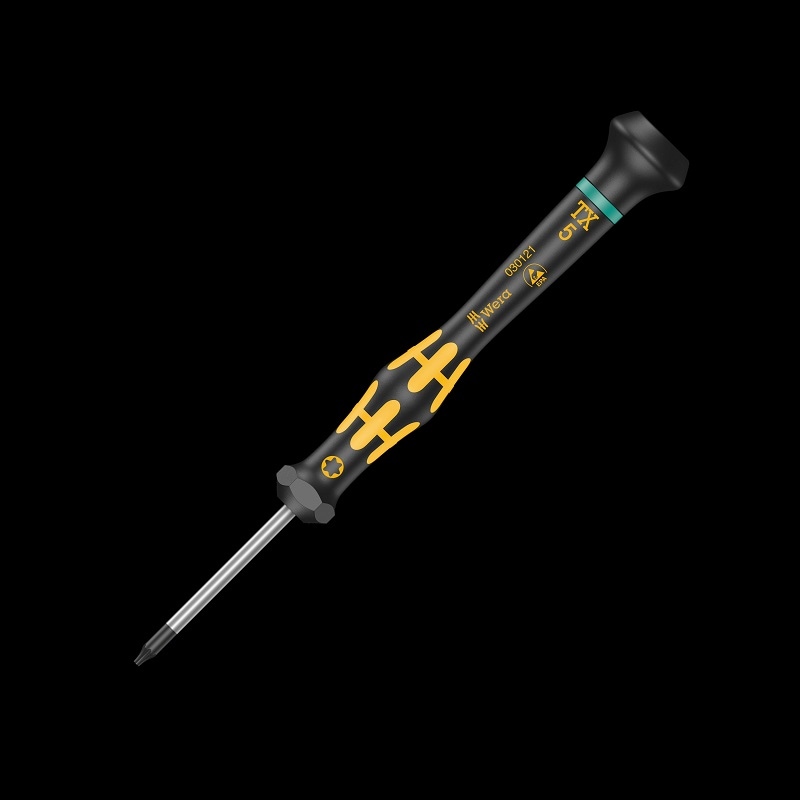 Wera 030401 1567 HF ESD Kraftform Micro Torx Screwdriver TX5 X 40mm With Holding Function