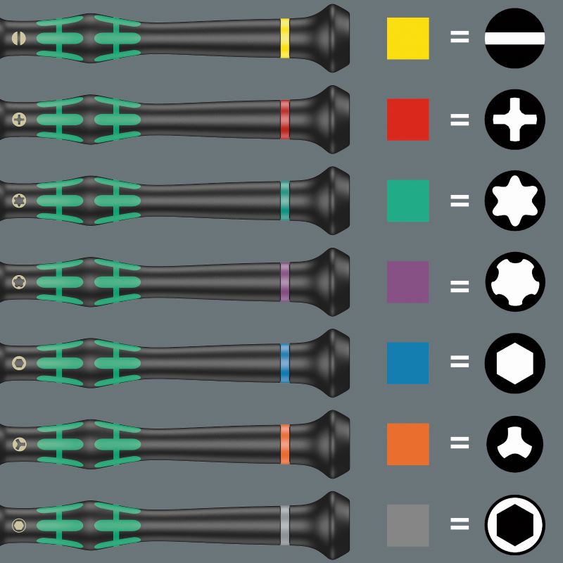 WERA ヴェラ 11点組 差込6.35mm Kraftform 差替え式 ドライバー WERA ヴェラ 11点組 差込6.35mm Kraftform 差替え式 ドライバー