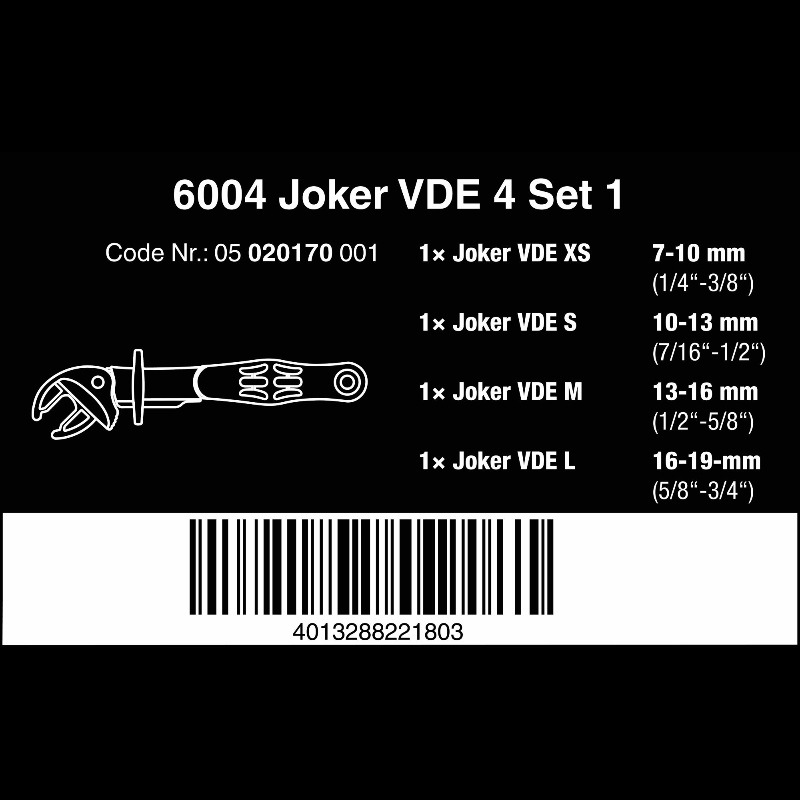 6004 Joker VDE 4 Set 1 | Wera | BLUECOLOR.WORK＜公式サイト＞