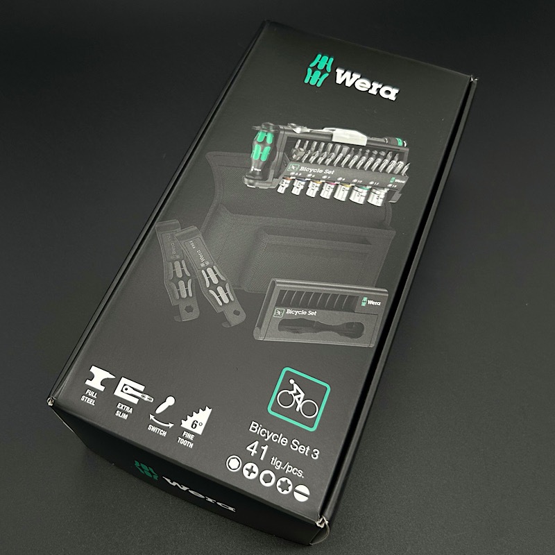 WERA - Kit D'Outils Vélo 41 Pièces | Cliquet, Embouts, Douilles & Démonte-Pneus - Compact Et Coloré