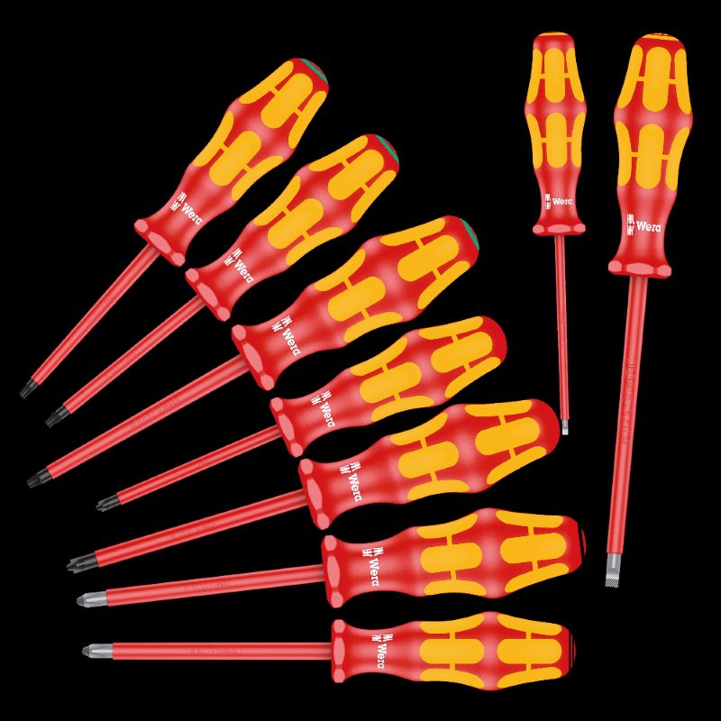 160 i/162 i/167 i/9 VDE Screwdriver Set 9 pieces Wera BLUECOLOR