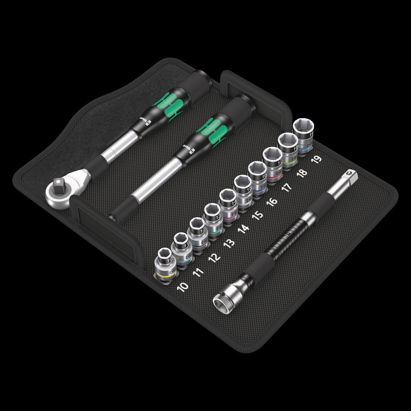 バロー　ワンドロップ 8006 SC 1 Zyklop Hybrid Ratchet Set | Wera | BLUECOLOR.WORK