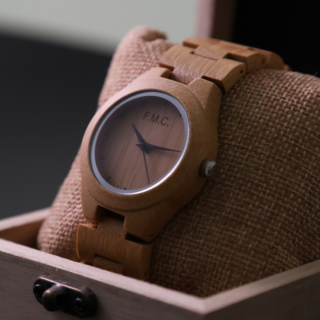 軽量 竹製 レディース腕時計