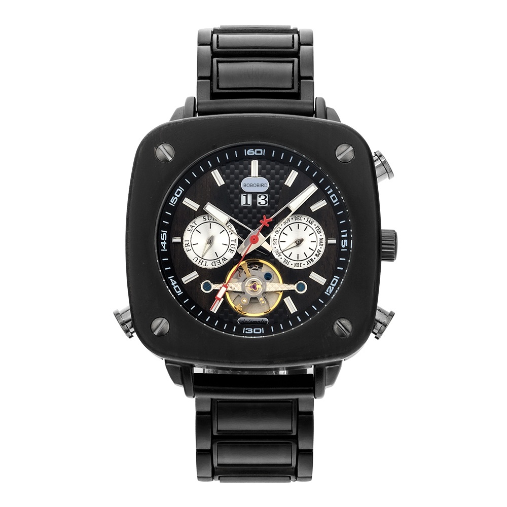 【機械式腕時計】木製メンズ  木製 機械式 正規品