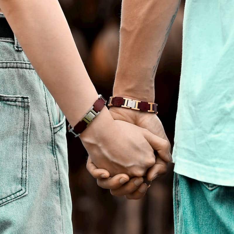 【ユニセックス　木製バングル】  天然木材