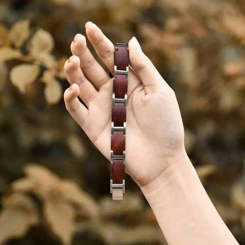 【ユニセックス　木製バングル】  天然木材