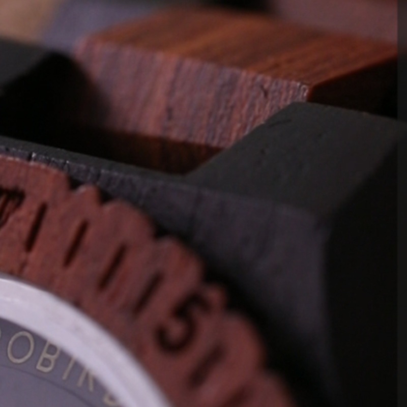 【機械式自動巻き】メンズ　木製腕時計