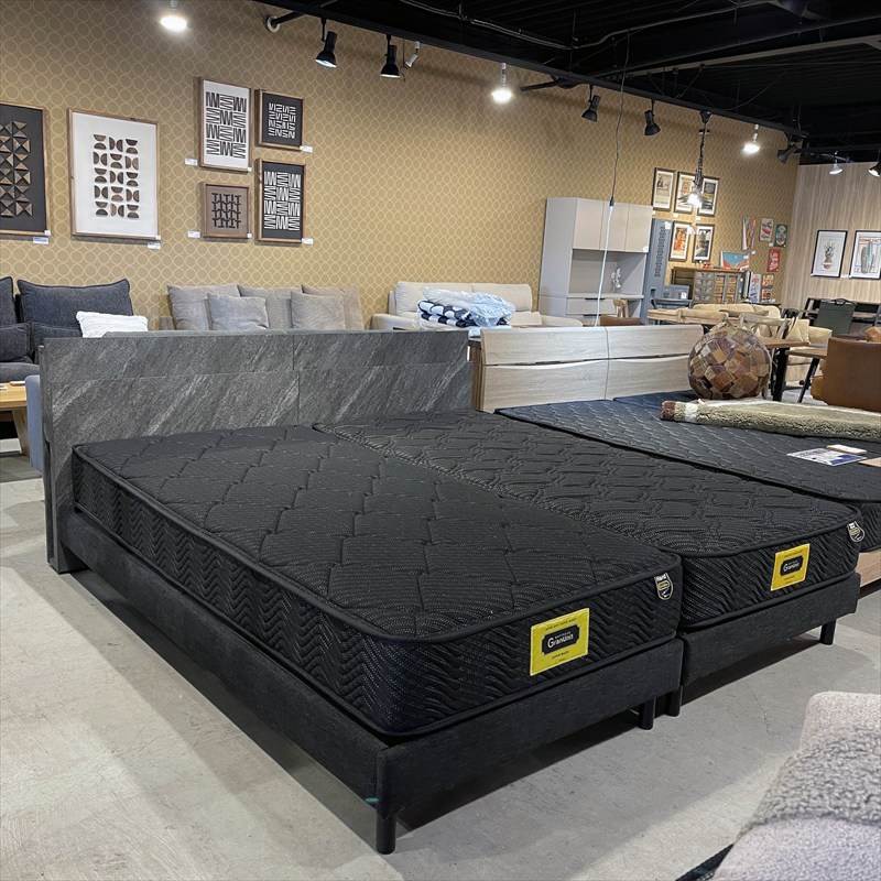 サシャ 石目柄 ベッドフレーム【カラー・サイズ選択可】 | ベッド