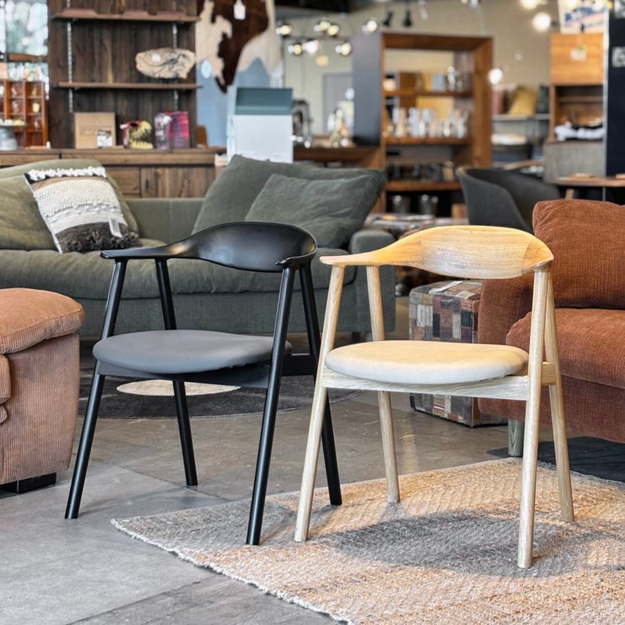 ポーラ 木製セミアームチェア（カラー選択可） | チェア,ダイニング