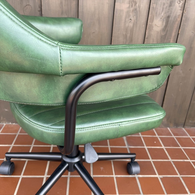 チェア　ビンテージ　カットチェア　グリーン 1950s スクールデスク チェア グリーン | 京都アンティーク