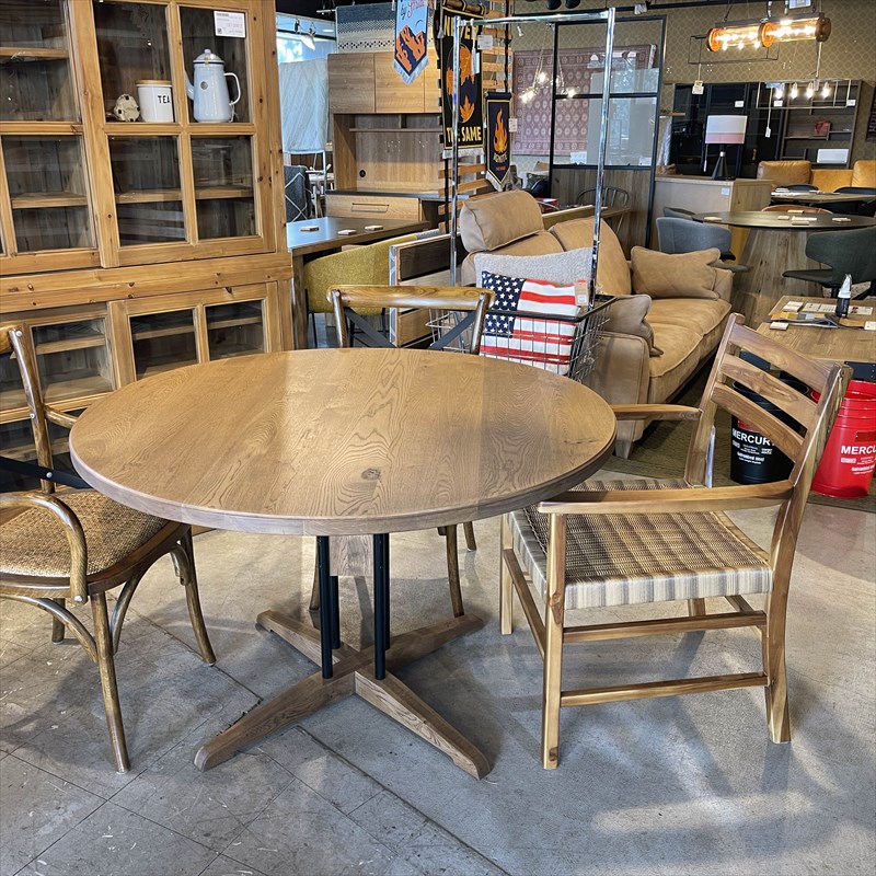 50'sアメリカンレトロ風丸型ダイニングテーブル 【公式通販】