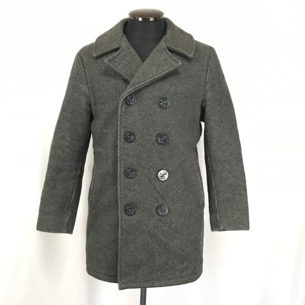 Made in USA★U.S.740N PEA JACKET★Pコート【Mens size -M/8/Gray/グレー】Coats/Jackets/Jumpers◆BH20|Coats, Jacke