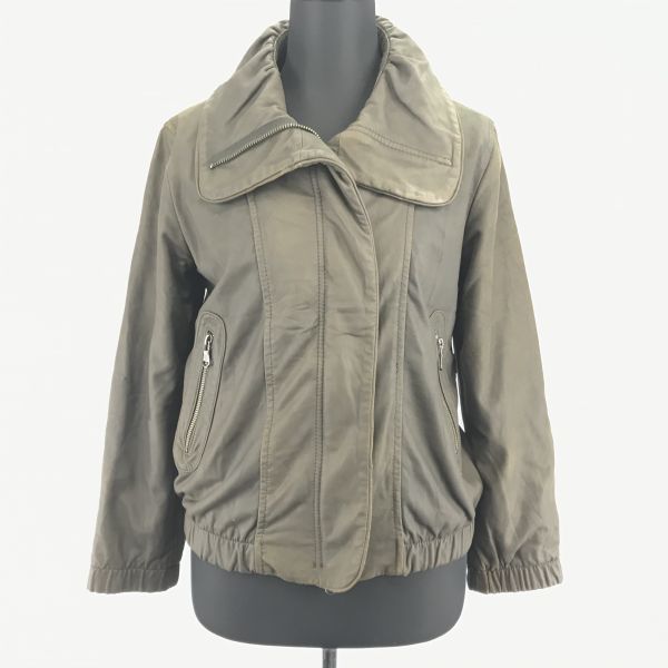 ユナイテッド アローズ★フルジップ/本革/ラムレザーブルゾン【Women's size-M/カーキ】BEAUTY&YOUTH◆BC200W|Coats, Jackets & Vests|Women's
