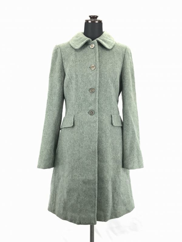 USA製★トッカTOCCA★ロングコート【サイズ4/Women's size-S?M/緑】パステルカラー/センターベント◆BA896L|Coats, Jackets & Vests|Women's C