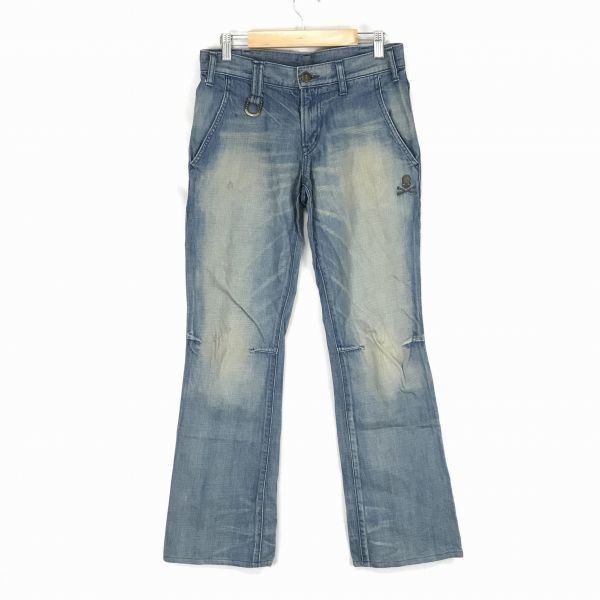 日本製★ロエンジーンズ/roen jeans★金スカル/デニムパンツ【W30/股下76cm】◆BF844|PANTS|Men's Clothes