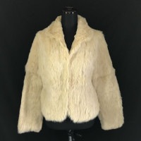 Le souk/ルスーク　毛皮/ラビットファージャケット　ショートコート　サイズ38　オフホワイト　管NO. 8-015|Coats, Jackets & Vests|Women's Clothes