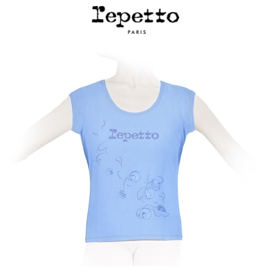 repetto フラワーモチーフTシャツ　SE314