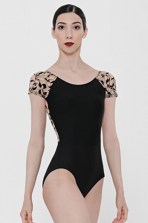 【特注/メーカーお取り寄せ】WEARMOI　フロッキーチュールショートスリーブレオタード　ZENON