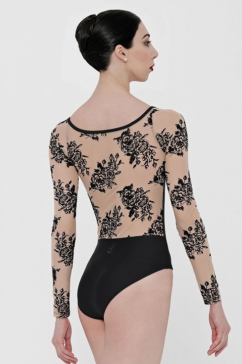 WEARMOI　ローズロングスリーブレオタード　SEKOIA