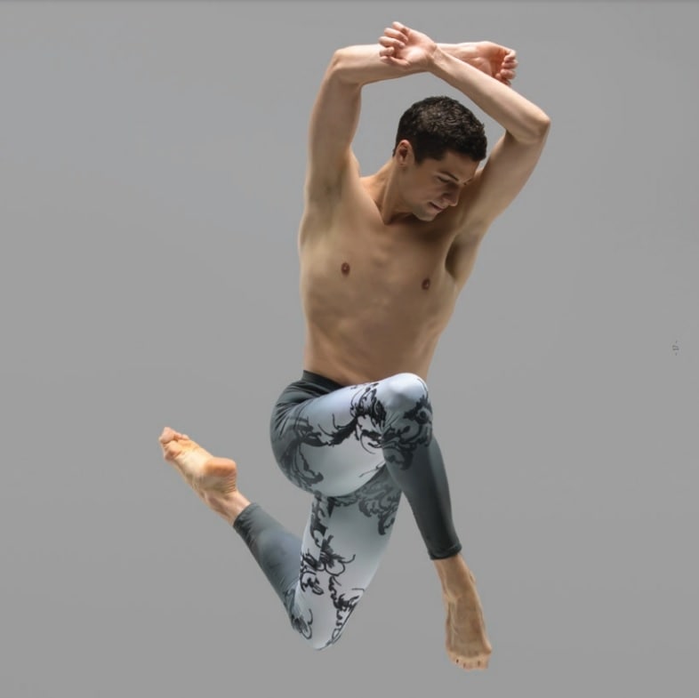 【BalletRosa　HOMME】　メンズプリントスパッツ　AMMON