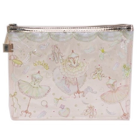 たけいみき　クリアフラットポーチLサイズ　（CP-15181）