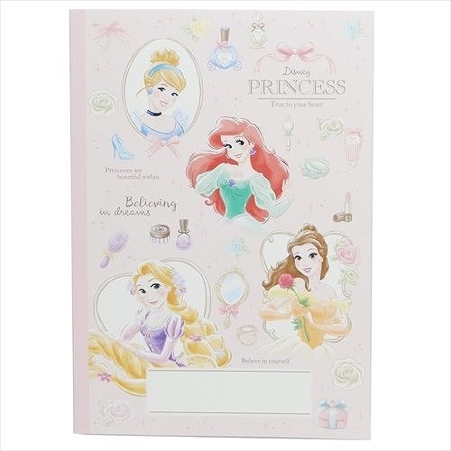 ディズニープリンセス　B5学習ノート【横罫/方眼】