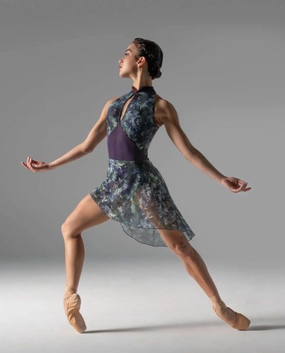 Ballet Rosa　フローラルプリントHighLowプルオンスカート　DANICA