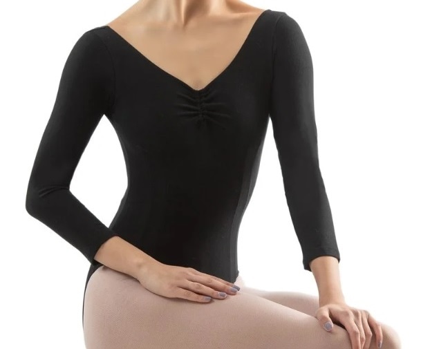 お取り寄せ【BalletRosa】　3/4スリーブレオタード　BINNA