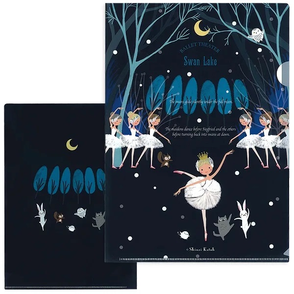 SHINZI KATOH　A4クリアファイル　バレエシアター　白鳥の湖