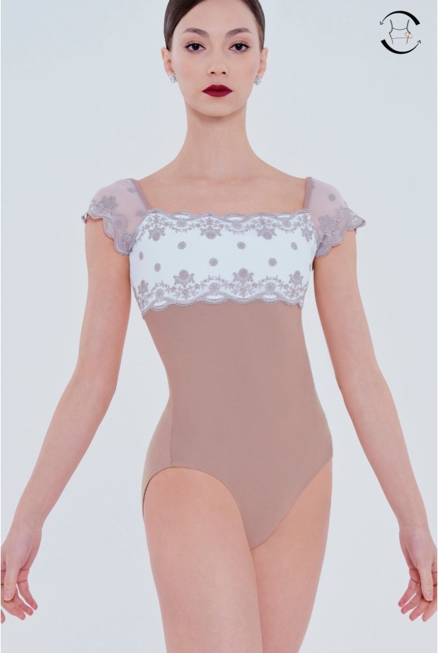 Desseus Dessous ロマンティックフラワーレオタード バレエ用品のEleve Dancewear エレベダンスウェア Wendy