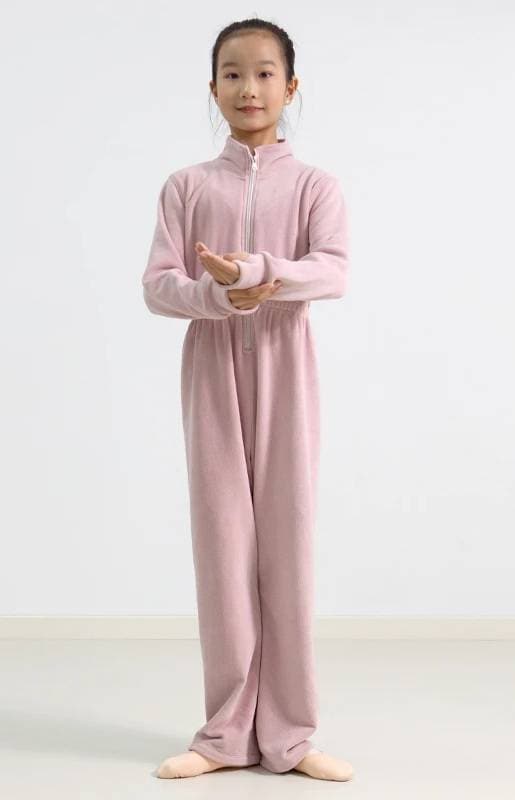 DANCEYOU　フリースウォームアップジャンプスーツ